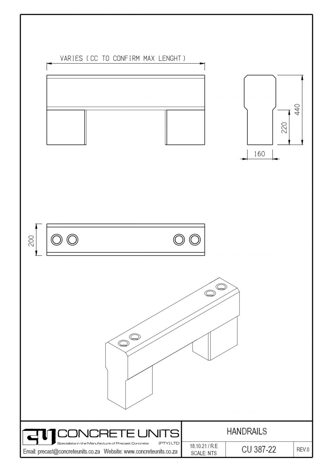 Handrails – Concrete Units